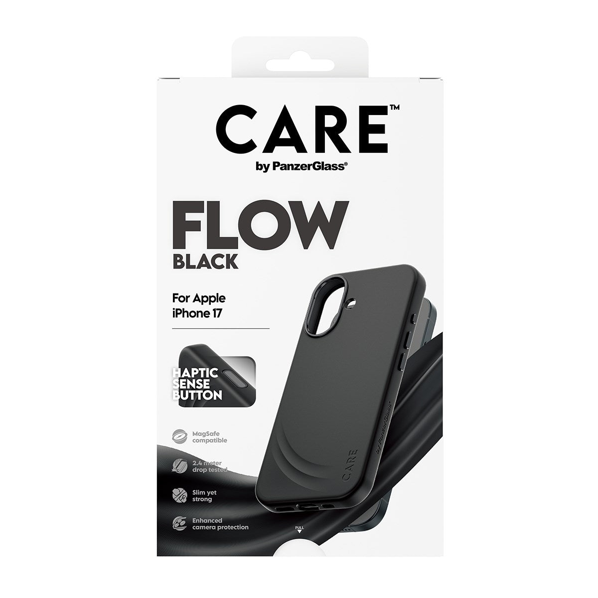 CARE by PanzerGlass® FLOW Case Sort m. Haptic Button & MagSafe iPhone 17